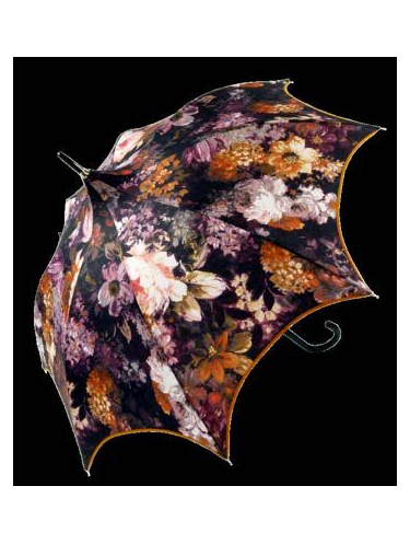 Guy De Jean CHARME - POLYESTER - NOIR FLEUR  charme Parapluies