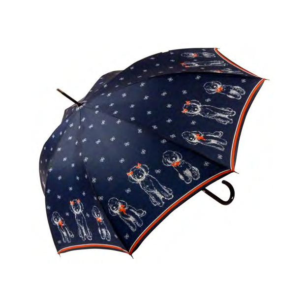 Guy De Jean LPF32 - POLYESTER - MARINE - 1 le parapluie francais "caniche" Parapluies