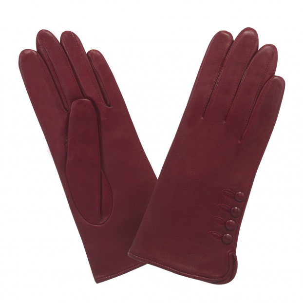 Glove Story 21153ST - CUIR D'AGNEAU - ROUGE  glove story 4 boutons tactile gants femme Gants