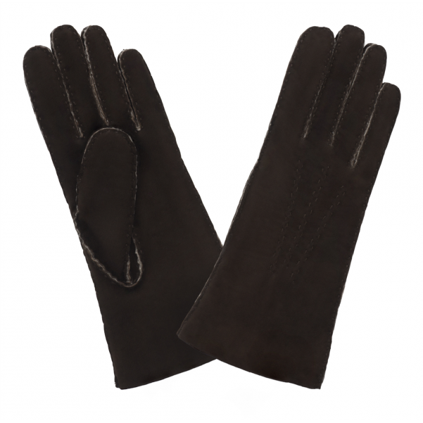 Glove Story 21154CU - AGNEAU VELOURS - BRUN gants femme Gants