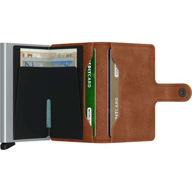 Secrid MV - CUIR DE VACHETTE - COGNAC/S secrid miniwallet vintage porte cartes Porte-cartes