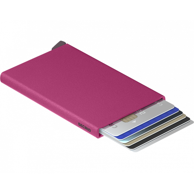 Secrid CP - ALUMINIUM - FUSHIA. cardprotector porte carte Porte-cartes