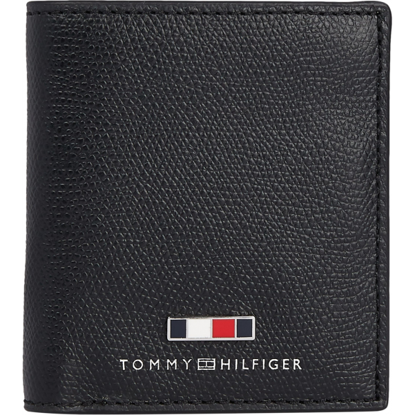 Tommy Hilfiger M07619 - CUIR DE VACHETTE - BLAC entreprise monnaie/billet Portefeuilles