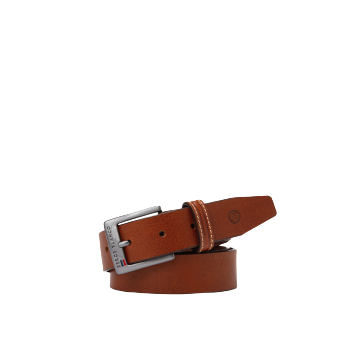 Serge Blanco MT12183A - MARRON ceinture avec boucle argenté vieillie ceinture homme