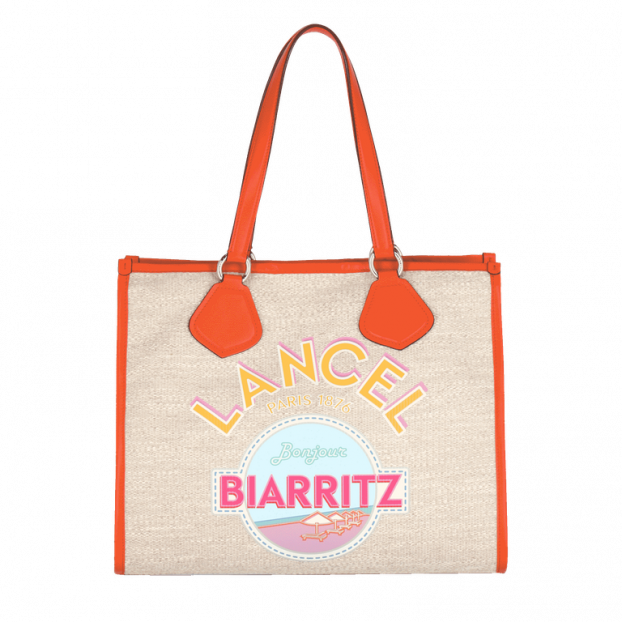 Lancel A11902 - TOILE ET CUIR - BIARRIT lancel cabas summer shopping