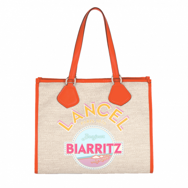 Lancel A11902 - TOILE ET CUIR - BIARRIT lancel cabas summer shopping