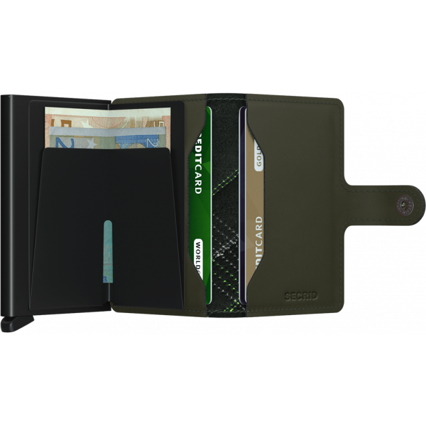 Secrid MST - ALUMINIUM - LINEA LIME secrid miniwallet porte cartes rfid Porte-cartes