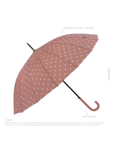 clima 3428 - POLYESTER - ROUGE clima punto parapluie canne Parapluies