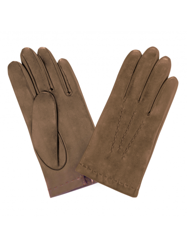 Glove Story 22027ST - AGNEAU - BRUN glove story 3 baguettes tactile gants homme Gants