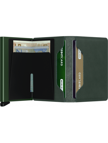 Secrid SO - CUIR DE VACHETTE - GREEN porte-cartes Porte-cartes