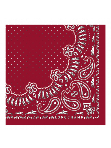 Longchamp 50586/SOIE - SOIE - ROUGE - 545 longchamp foulard le bandana Foulards/Etoles