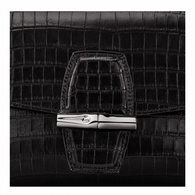 Longchamp 10094/HTS - CUIR DE VEAU - NOIR  longchamp roseau croco sac rabat s Sac porté main