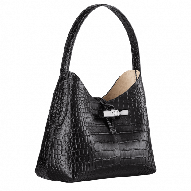 Longchamp 10152/HTS - CUIR DE VACHETTE - N lonchamp sac porté épaule façons croco Sac porté travers
