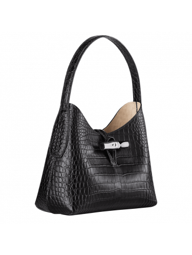 Longchamp 10152/HTS - CUIR DE VACHETTE - N lonchamp sac porté épaule façons croco Sac porté travers