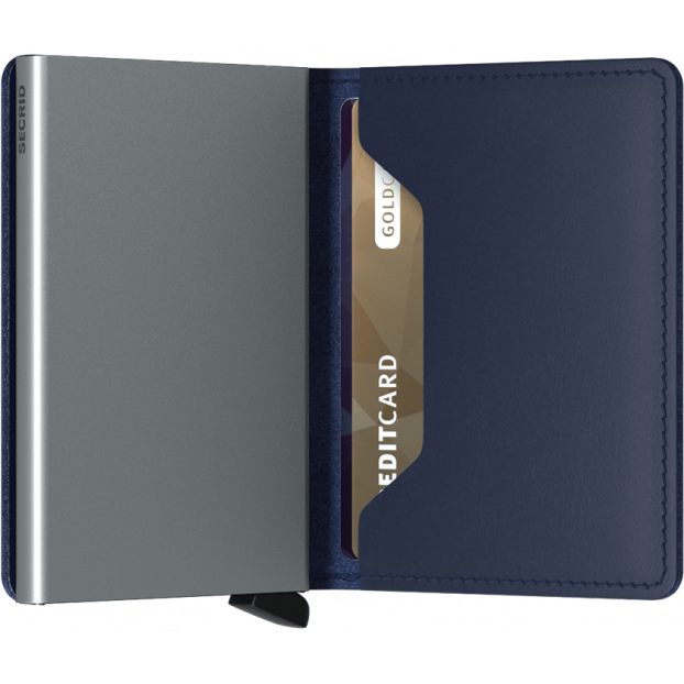 Secrid SO - CUIR DE VACHETTE - NAVY porte-cartes Porte-cartes