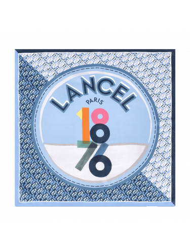 Lancel A11941 - SOIE - MULTI DENIM - W6 lancel-lancelgram-carré de soie 90cm Foulards/Etoles