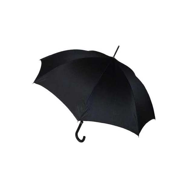 Guy De Jean SENIOR - POLYESTER - NOIR guy de jean-senior-parapluie canne cuir Parapluies
