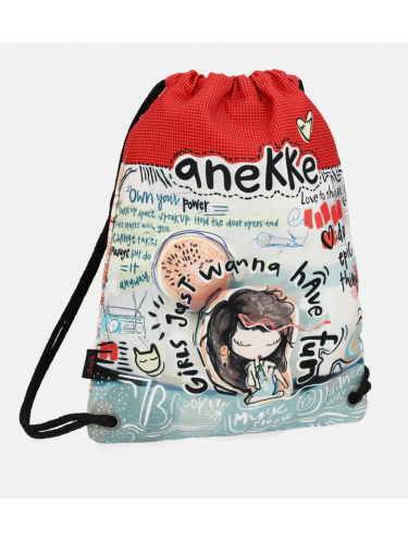Anekke 34700-701 - POLYESTER - ROUGE aneeke-méditérranéen-sac à dos simple Sacs à mains