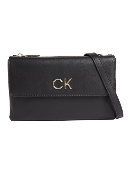Calvin Klein K609620 - POLYURÉTHANE - NOIR -  calvin klein-re-lock-xbody trotteur Sac porté travers