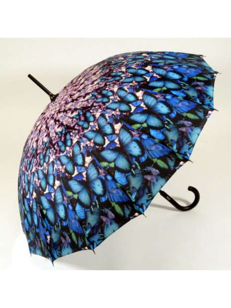 Guy De Jean JPG1322 16B - POLYESTER - BLEU - guy de jean-parapluie jean paul gauthier-papillon Parapluies