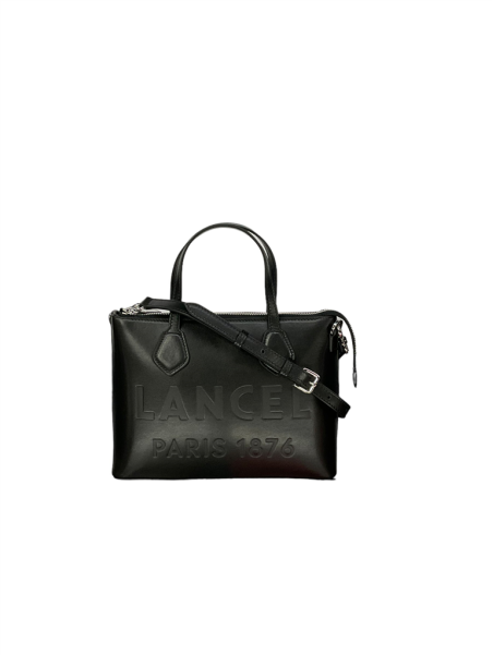 Lancel A12355 - CUIR DE VACHETTE - NOIR lancel essential tote cabas en cuir shopping