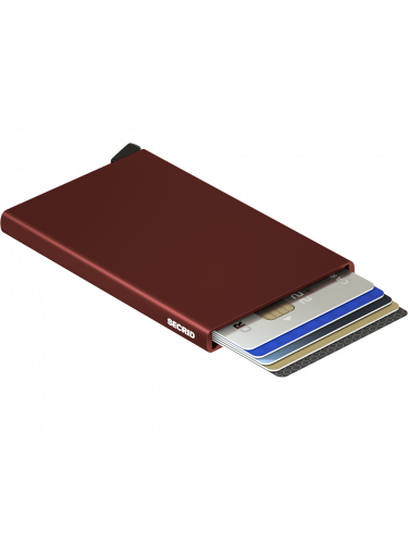 Secrid C - ALUMINIUM - BORDEAUX secrid card protector porte-cartes Porte-cartes