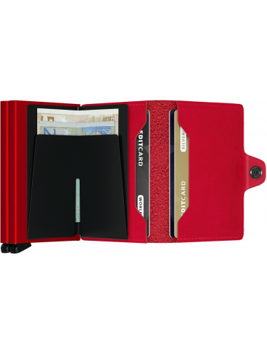 Secrid TO - CUIR DE VACHETTE - ROUGE secrid-twinwallet porte cartes-maroquinerie Porte-cartes
