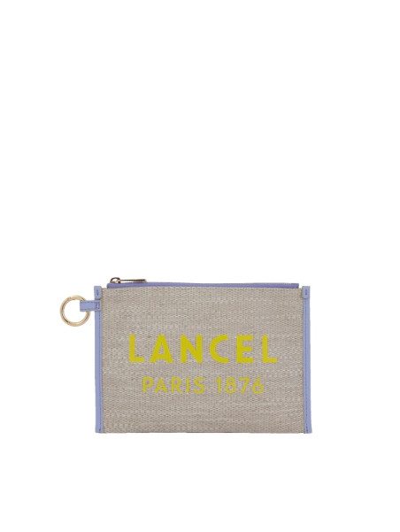 Lancel A12354 - TOILE DE JUTE - LAVANDE lancel summer tote pochette Pochettes