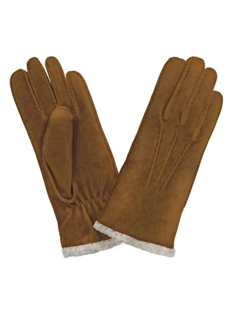 Glove Story 71093BE - CHEVRE VELOURS - CORK  glove story-cousu main-gants femme Gants