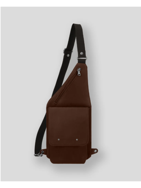 Les Ateliers Foures 9510 - CUIR DE VACHETTE - COGNAC body bag Sac business