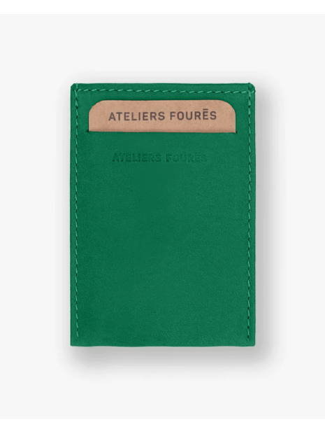 Les Ateliers Foures B01X - CUIR DE VACHETTE - PERROQ fourés-baroudeuse-porte cartes plat rfid Porte-cartes