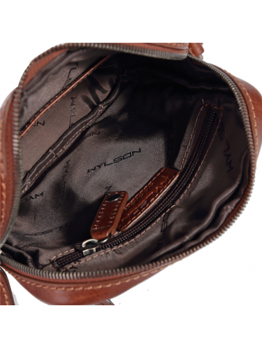 Wylson W8192-5 - CUIR DE VACHETTE - COG sac porte travers en cuir de vachette Sacs bandoulière/Sacoches