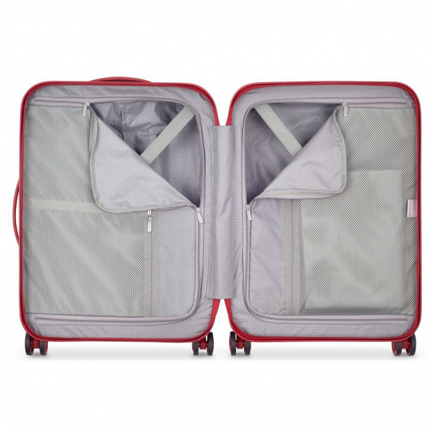 Delsey 1621803 - POLYCARBONATE - ROUGE  TURENNE - La plus légère des valises rigides ! Bagages cabine